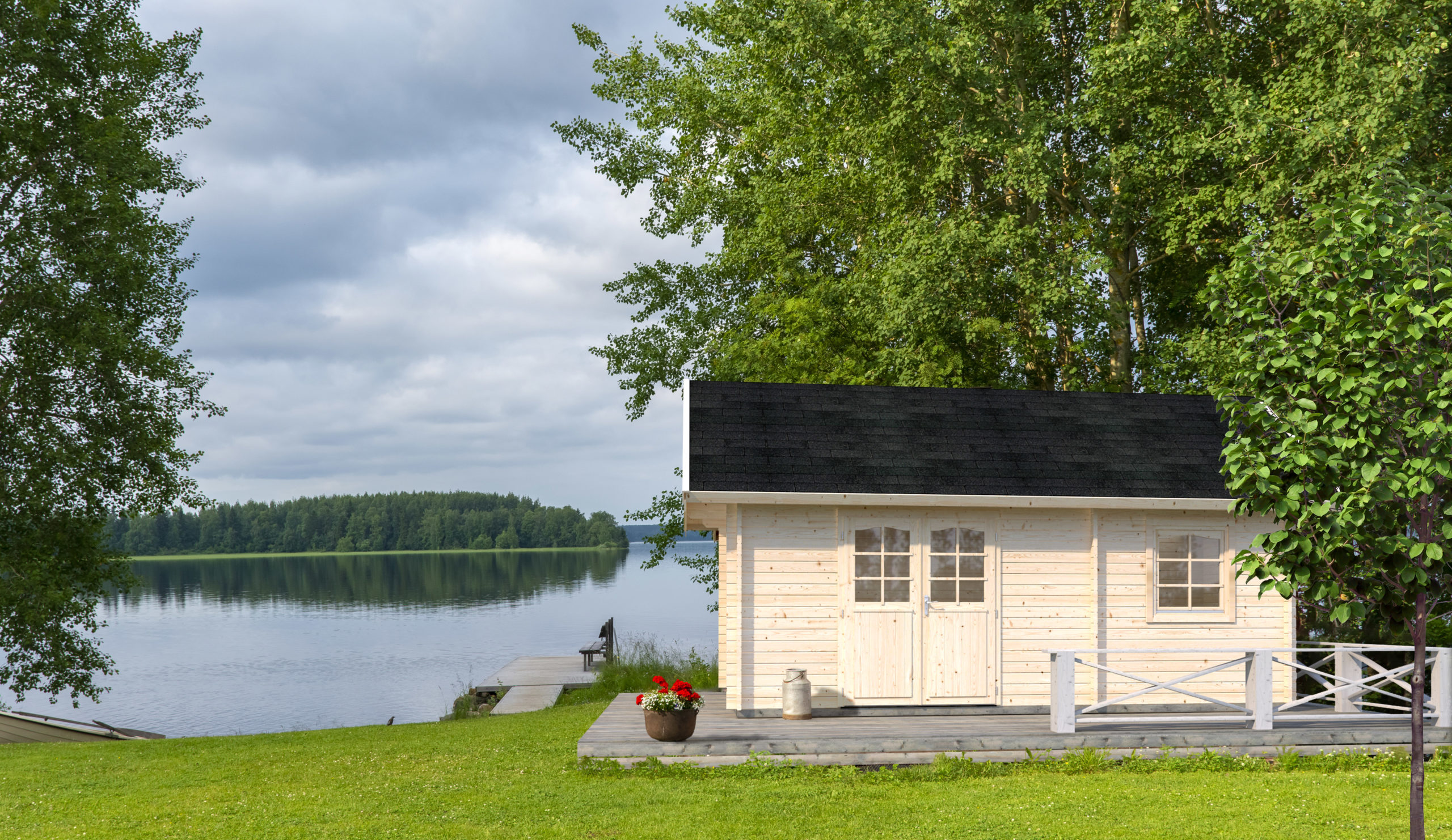 Lake landscape in Finland