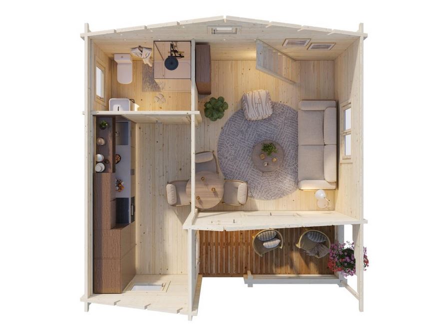 Emily 40,1+5,2 m² 3D