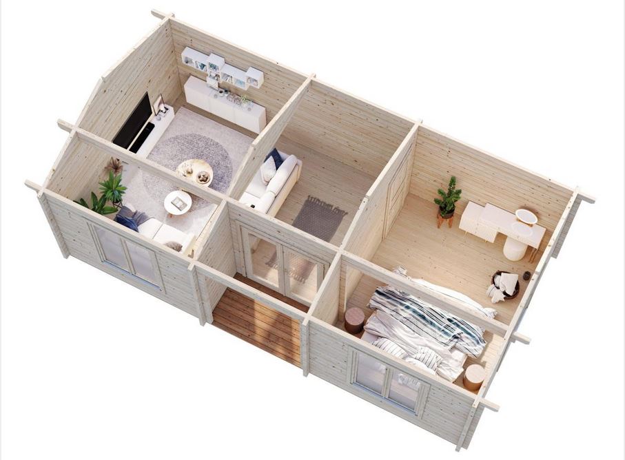 Anna 26,8+1,9 m² 3D