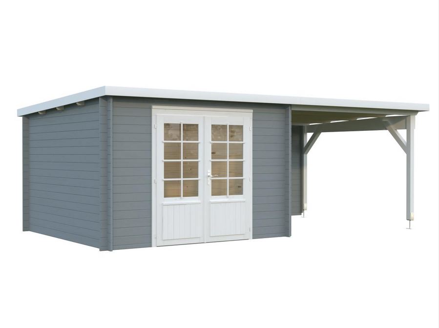 ELLA 8.7 + 8.2m² peint gris et blanc