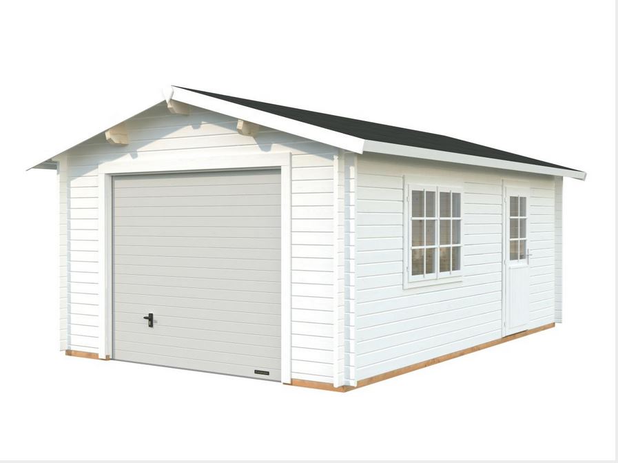 garage 19 m²peint blanc