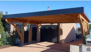 carport 20.60 m² option 2 arcs +traitement usine