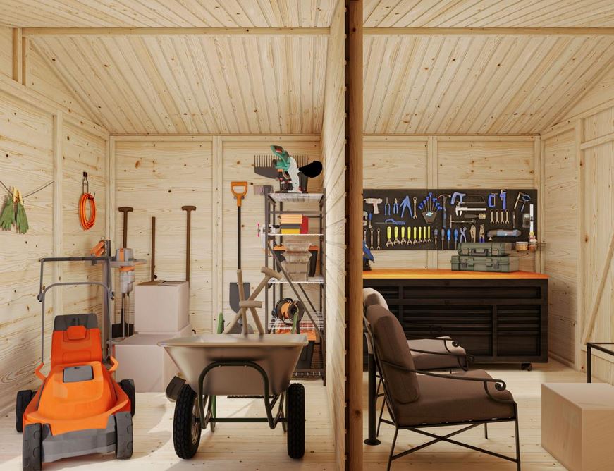 Dan 9.9m² interieur