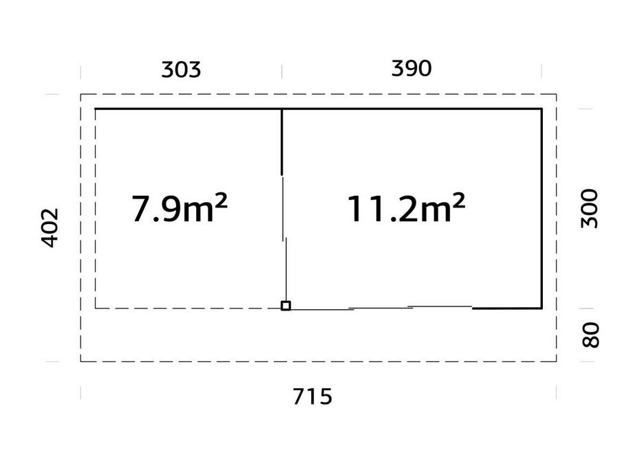 Andrea 11.2 + 7.9 m² plan 1