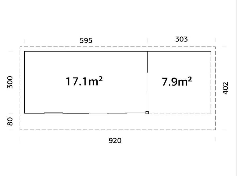 Andrea 17.1 +7.9 m² plan 2