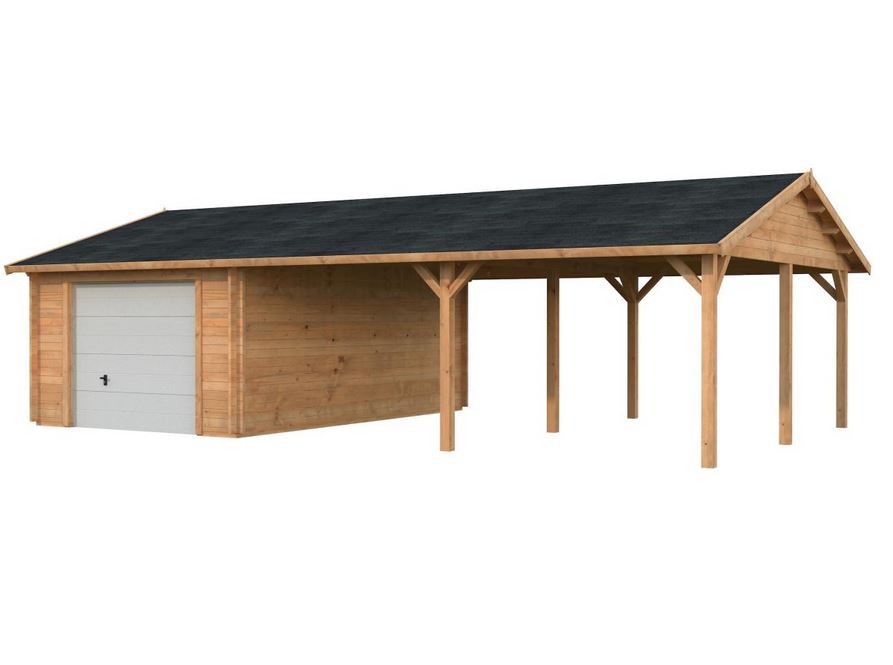 Roger 19+ 33.2m² porte sectionnelle traité brun