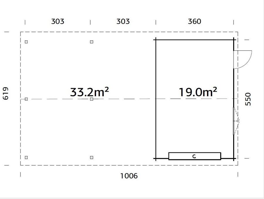 Roger 19+33.2m² porte sectionnelle plan 2