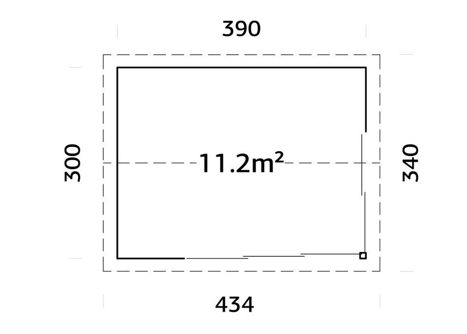 Amanda 11.2 m² plan 2