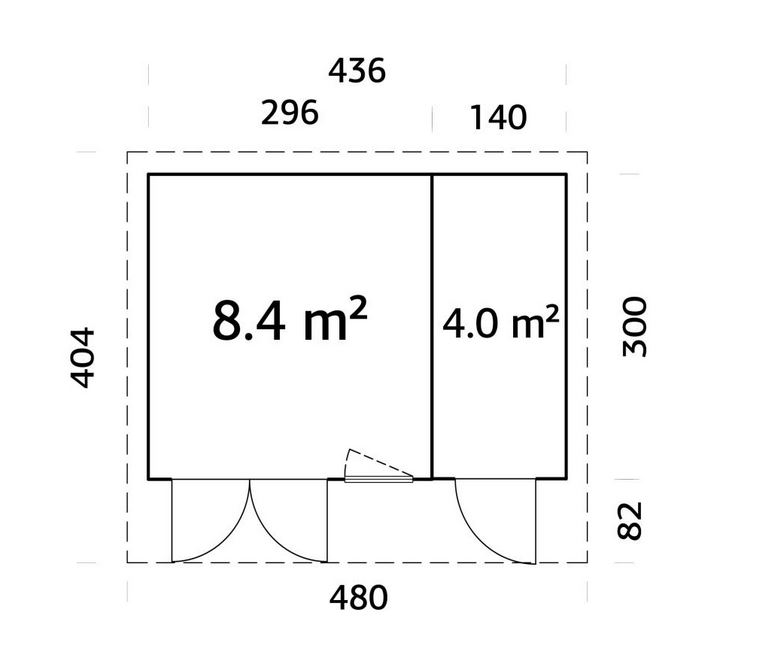 Aurélia 12.4m² plan